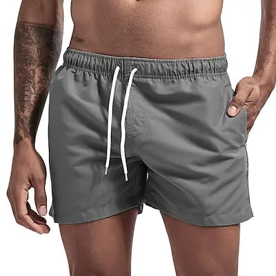 Men's Swim Shorts Swim Trunks Quick Dry Board Shorts Bathing Suit Breathable Drawstring With Pockets for Surfing Beach Summer Zen fit plus