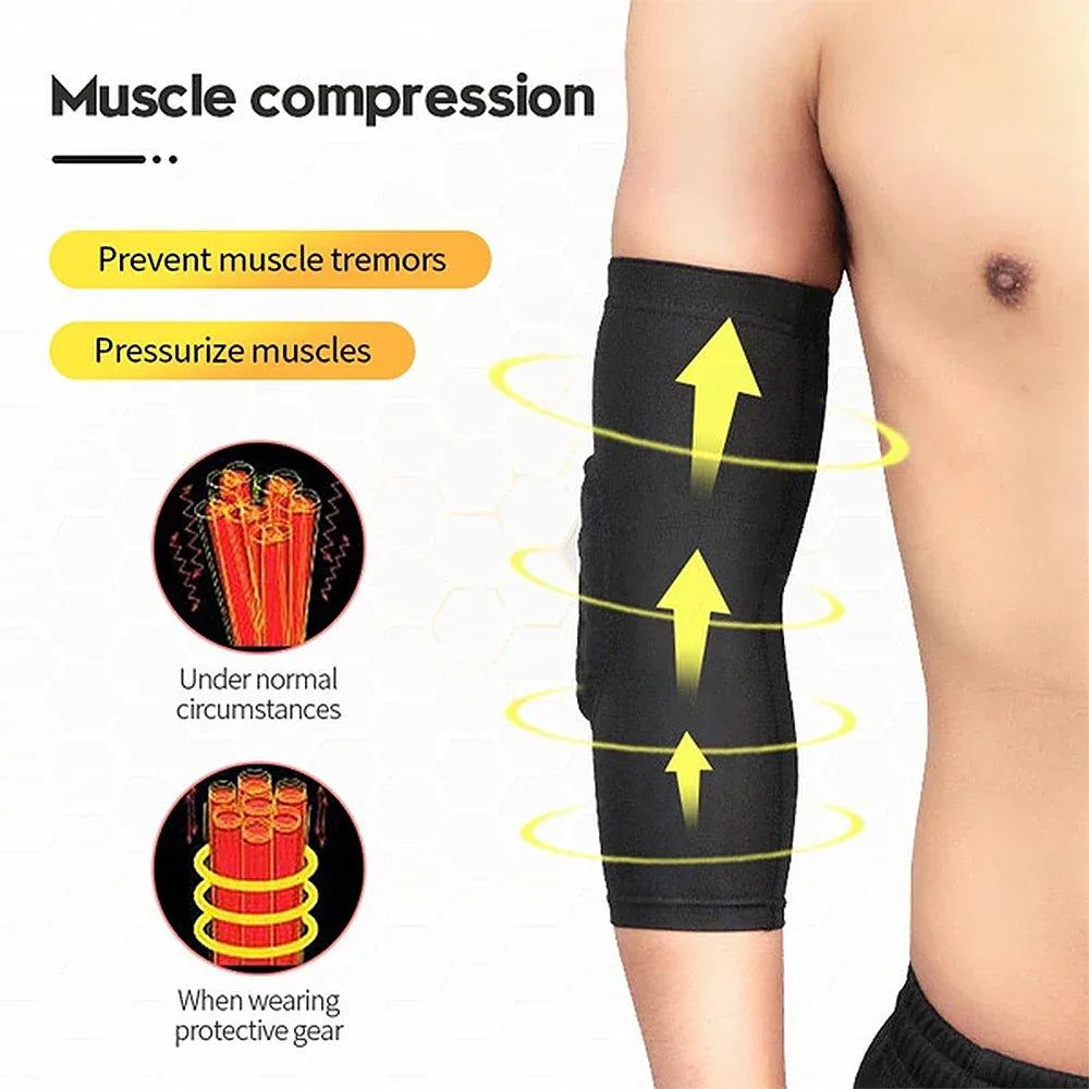 1 PC Sports Elbow Support Sleeve Honeycomb Paded Arm Joint Protector Breathbable Elbow Pads Cycling Running Basketball Arm Guard - Zen Fit Plus
