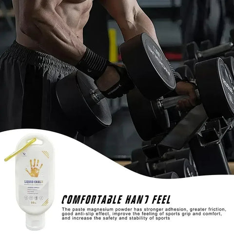 NEW 50/100/200ml Liquid Chalk Sports Magnesium Powder Fitness Weight Lifting Anti Slip Cream Grip Weight Lifting Climbing Gym - Zen Fit Plus