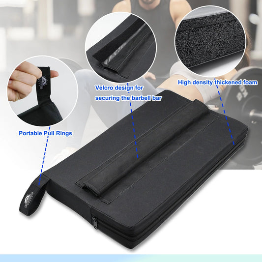 Square Hip Thrust Pad Protective Extra Thick foam pad for Barbell Weightlifting Hip Thrusts and Glute Bridges Workouts Home Gym Zen fit plus