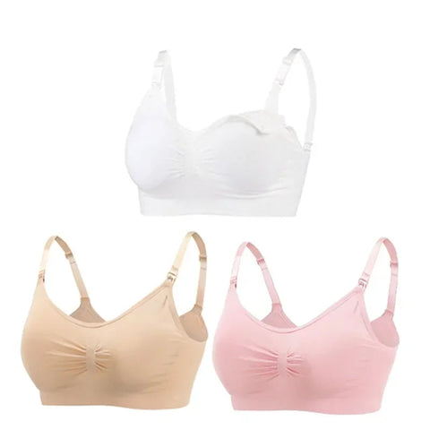 3PC/lot Maternity Nursing Bras Cotton Breastfeeding Pregnant Women Pregnancy Underwear Breast Feeding Bra Clothing Lactancia Zen Fit Plus