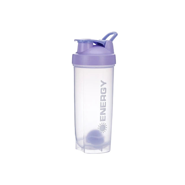 500/700ml Portable Shaker Bottle with Stirring Ball Is Perfect for Protein Shakes and Pre-workout Water Bottles without BPA Zen fit plus