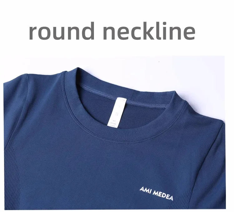 Fitness Tops Women Tight Sports Long Sleeve Yoga Clothing Running Training Clothes Gym Workout Shirt Comfortable Training Cloth - Zen Fit Plus