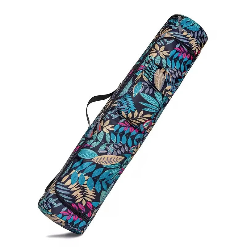 Printed Yoga Bag Exercise Mat Bag Yoga Pilates Mat Backpack Fitness Dance Gym Mat Cover Exercise Backpack Zen fit plus