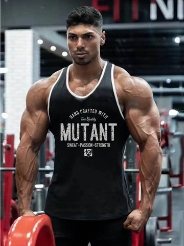 Summer New Fitness Sports Tank Top for Men's Quick Drying, Breathable and Stretching Sleeveless T-shirt Fashion Men's Sweetheart Zen fit plus