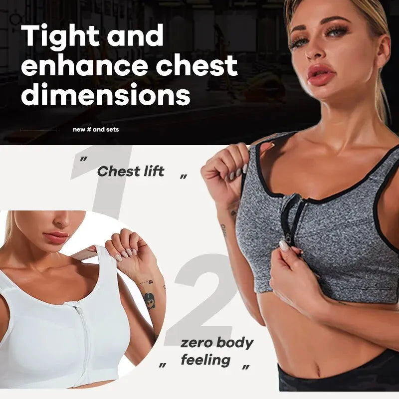 Yoga Fitness Bra Shock-absorbing Sports Bra Breathable and Quick Drying Training Running WOMEN'S Underwear Zen fit plus
