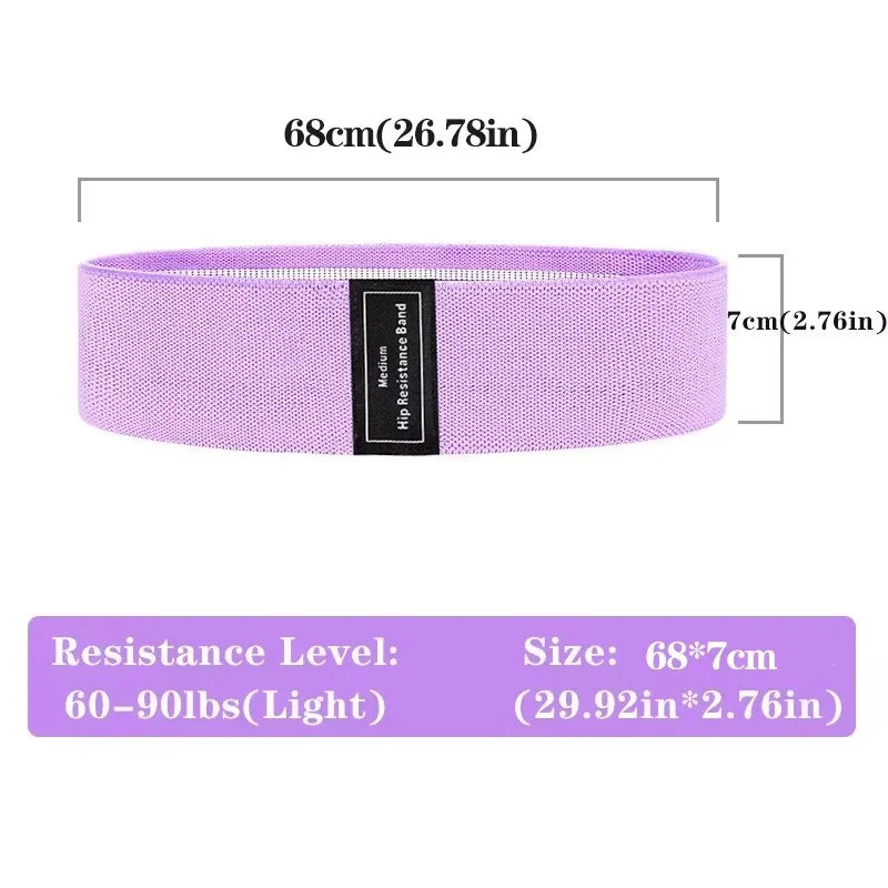Fitness Resistance Band Buttocks Expansion Fitness Cloth Rubber Band Elastic Workout Suitable For Home Exercise Sport Equipment Zen fit plus