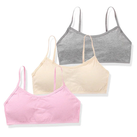 3pc/Lot Kids Cotton Training Bra Girls Teens Underwear for Teenagers Lingerie Underwear 8-15T Zen Fit Plus