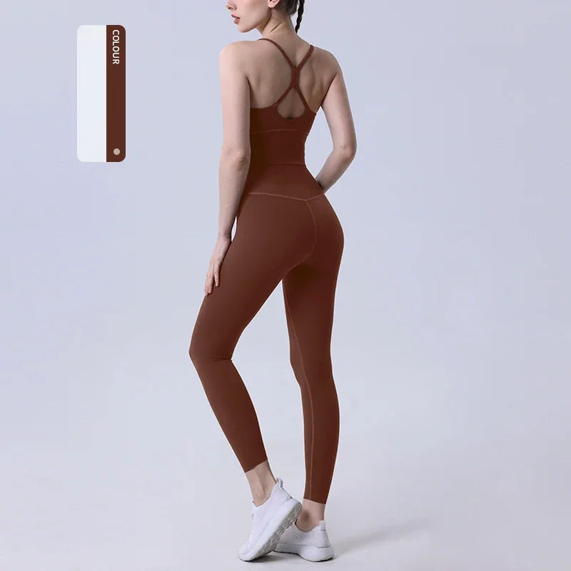 2 Piece Yoga Clothes Women's Tracksuit Athletic Wear Pilates Fitness Suit Gym Workout Push Up Clothes Sports Bra Leggings Suit Zen fit plus