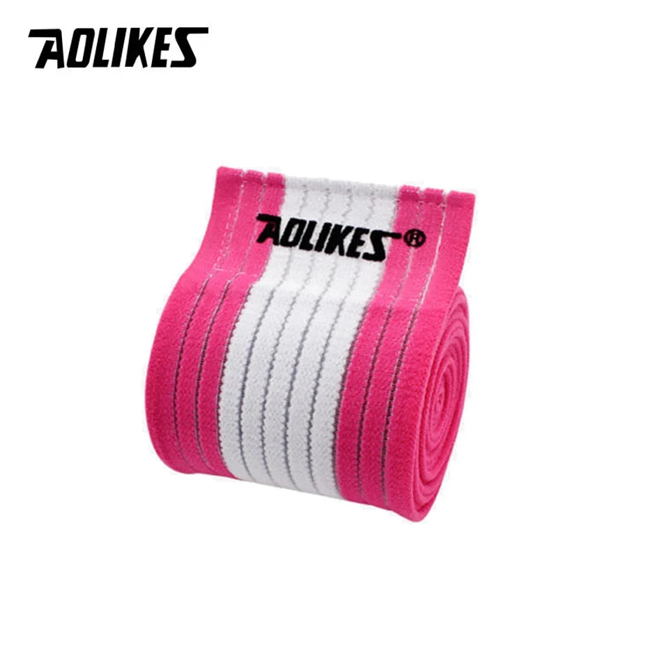 AOLIKES 1PC 40-180cm Compression Bandage Protector Knee Support Brace Sports Elastic Elbow Straps Leg Bands Bandage Workout Wrap Zen fit plus