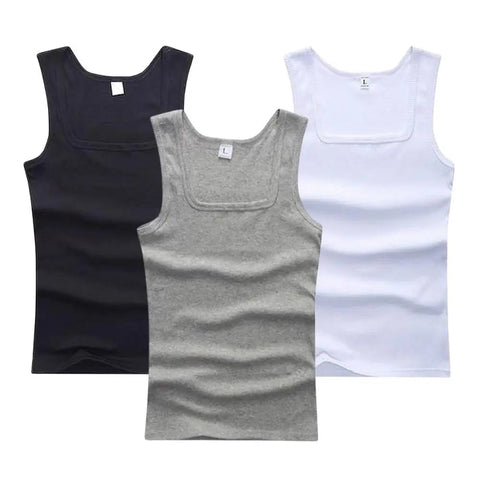 Hot Sale Summer Male clothes Women Basic Elastic tank top Pure Cotton Sleeveless Men's t-shirt Bodybuilding Fitness T-shirt Zen fit plus