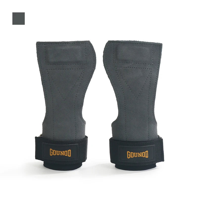 2PC/1pair Cowhide Palm Protection Wear-resistant Non-slip Wrist Protection Equipment Fitness Weightlifting Booster Belt Deadlift Zen Fit Plus