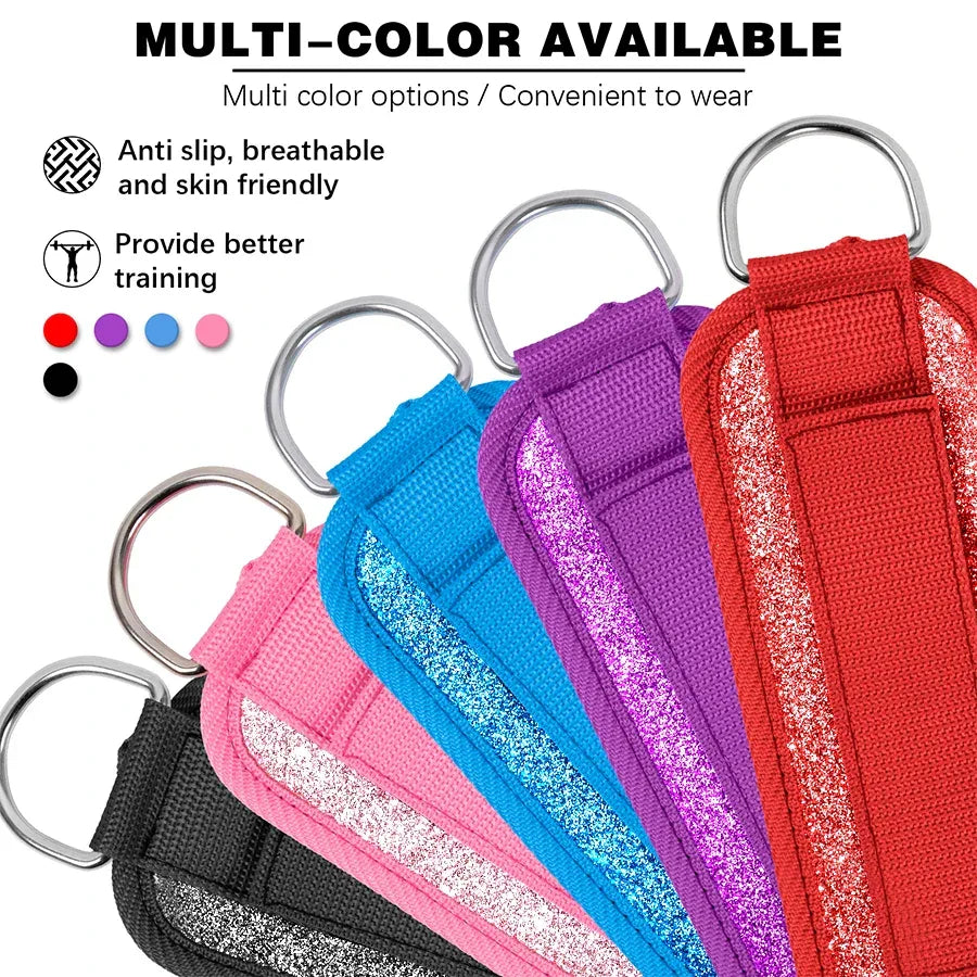 Fitness fluorescence Sports Straps Adjustable D-Ring Support Cuffs Ankle Pulley With Buckle Guard Leg Strength Safety Abductors - Zen Fit Plus