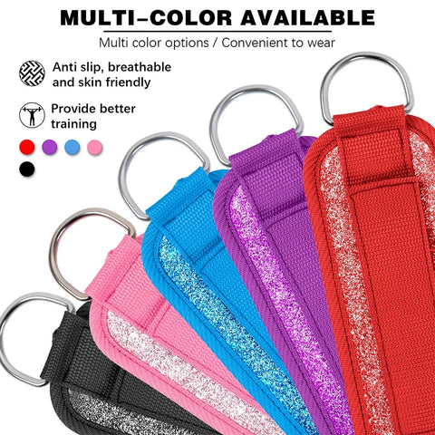 Fitness fluorescence Sports Straps Adjustable D-Ring Support Cuffs Ankle Pulley With Buckle Guard Leg Strength Safety Abductors - Zen Fit Plus