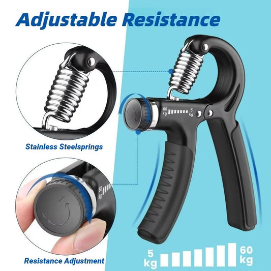 5-60KG Hand Grip Strengthener Gym Equipment Gripper Forearm Exerciser Grips Exercise Hands And Fingers Trainer Muscle Fitness Zen Fit Plus