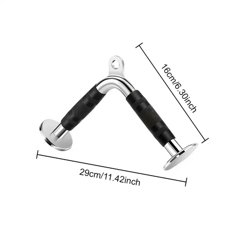 Gantry Frame Equipment Biceps Training Double Head Pull Rope Gym Accessories Triceps Lower Press Handle Tricep Laterals Muscle - Zen Fit Plus