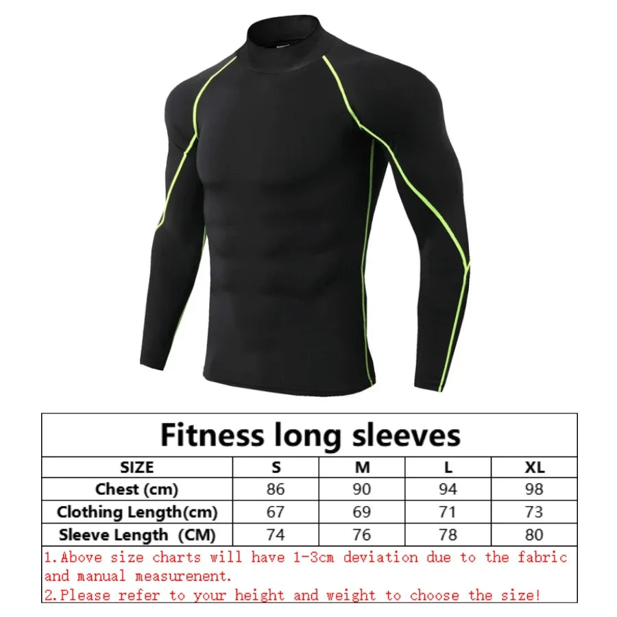 Winter Man Compression Shirt Cycling Clothing Warmth Shirt Warm Bottoming Shirt Men Compression T-Shirt Gym Sportswear 2024 New Zen fit plus