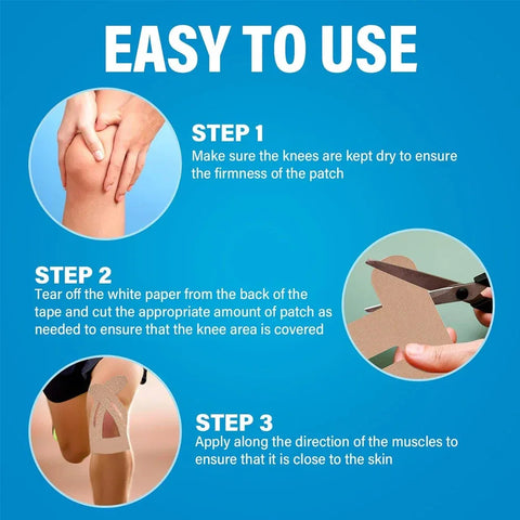 10PCS Kinesiology Tapes Knee Tape Precut Strips Waterproof Sport Tape Elastic Latex-Free Athletic Tape Kinesiology Tapes for Gym - Zen Fit Plus