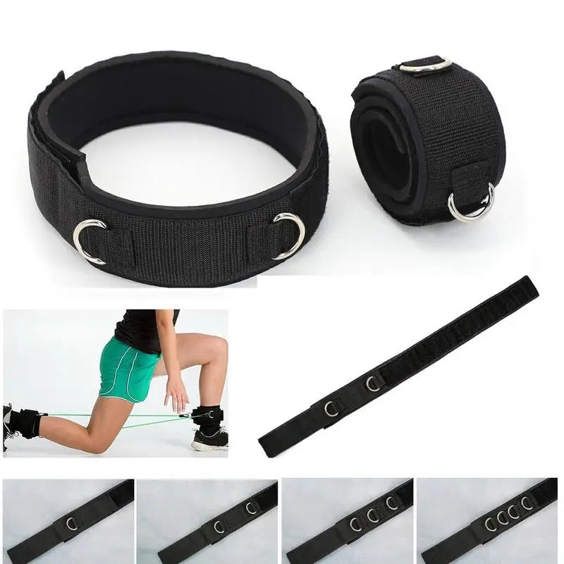 Fitness Thigh Straps Adjustable D-Ring Ankle Straps For Gym Cable Machine Neoprene Padded Leg Cuffs Strength Training Equipments Zen fit plus