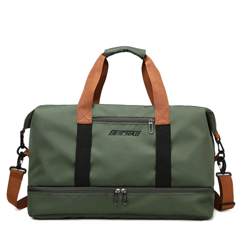Gym Bag Travel Fitness Bag for Women Large Capacity Men's Sports Luggage bag Waterproof Female Messenger Bag Dry And Wet Handbag Zen fit plus