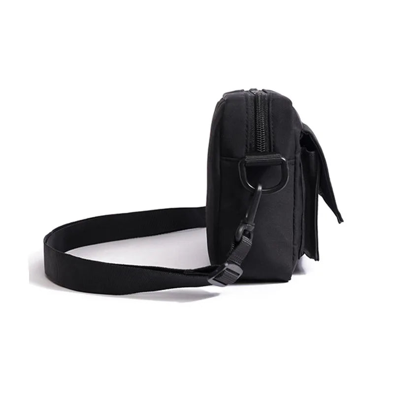 Minimalist Black Shoulder Bag Retro Male Nylon Crossbody Bags Men's Small Messenger Bag for Men Suitable for Daily Use Zen fit plus