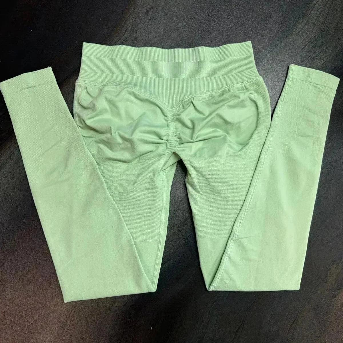 Impact Leggings Women Seamless Yoga Legging Scrunch Bum Gym Legging Workout Yoga Pants Low Waistband Sports Tights - Zen Fit Plus