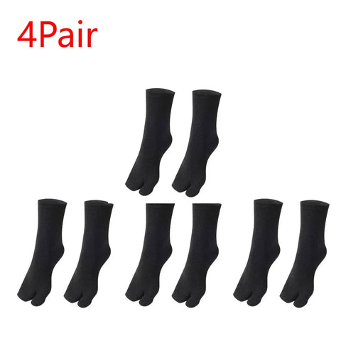 1-5PCS Women/Men Unisex Japanese Kimono Flip Flop Sandal Split Two Toes Sock Tabi Geta Cotton Socks New Arrival Zen fit plus