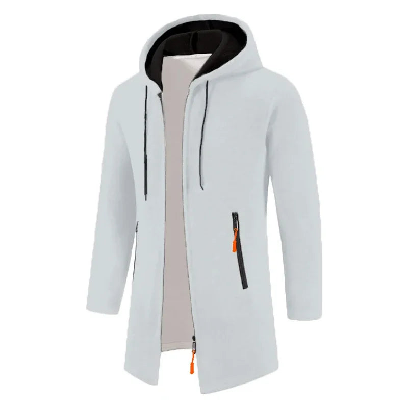 Sweatwear Men's Hoodies Long Sleeve Sweatshirts for Men Zipper Hooded Mens Oversize Winter Top Jacket Coat Black Sweater Zen fit plus