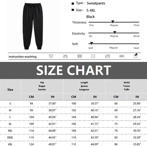 Men's Sweatpants Spring Autumn Fleece Pants Sport Long Pants Casual Drawstring Pockets Trousers Oversize Sweatpants For Men Zen fit plus