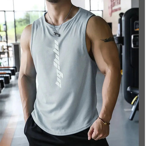 2025 NEW Fitness Sports Tank Tops Men Gyms Workout Sleeveles Shirt Male Summer Loose Undershirt basketball Running men Ves Zen fit plus