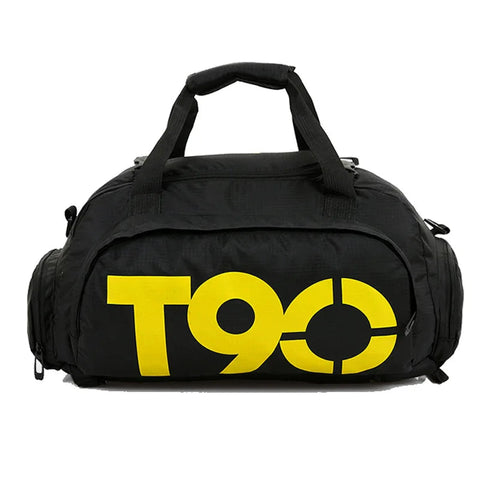 T90 Gym Backpack Women Fitness Travel Boston Trip Luggage Handbag Sports Shoe Shoulder Duffle Weekend Big Cross Tote Bag for Man Zen fit plus