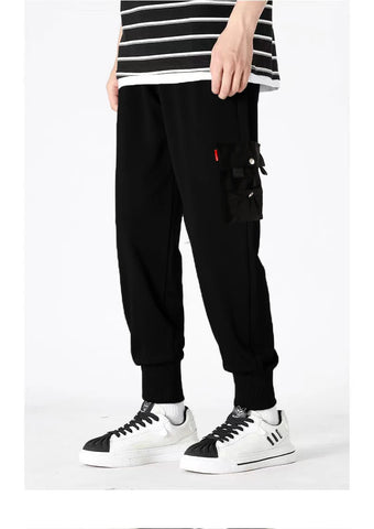 Classic Design Multi Flap Pockets Cargo Pants,Men's Loose Fit Drawstring Harem Cargo Jogger Pants oversized pants men and women Zen fit plus