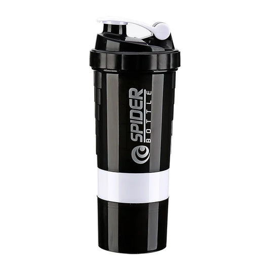 3 Layers Shaker Protein Bottle Powder Shake Cup Large Capacity Water Bottle Plastic Mixing Cup Body-Building Exercise Bottle Zen fit plus