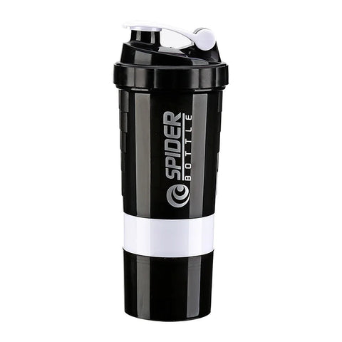 3 Layers Shaker Protein Bottle Powder Shake Cup Large Capacity Water Bottle Plastic Mixing Cup Body-Building Exercise Bottle Zen fit plus
