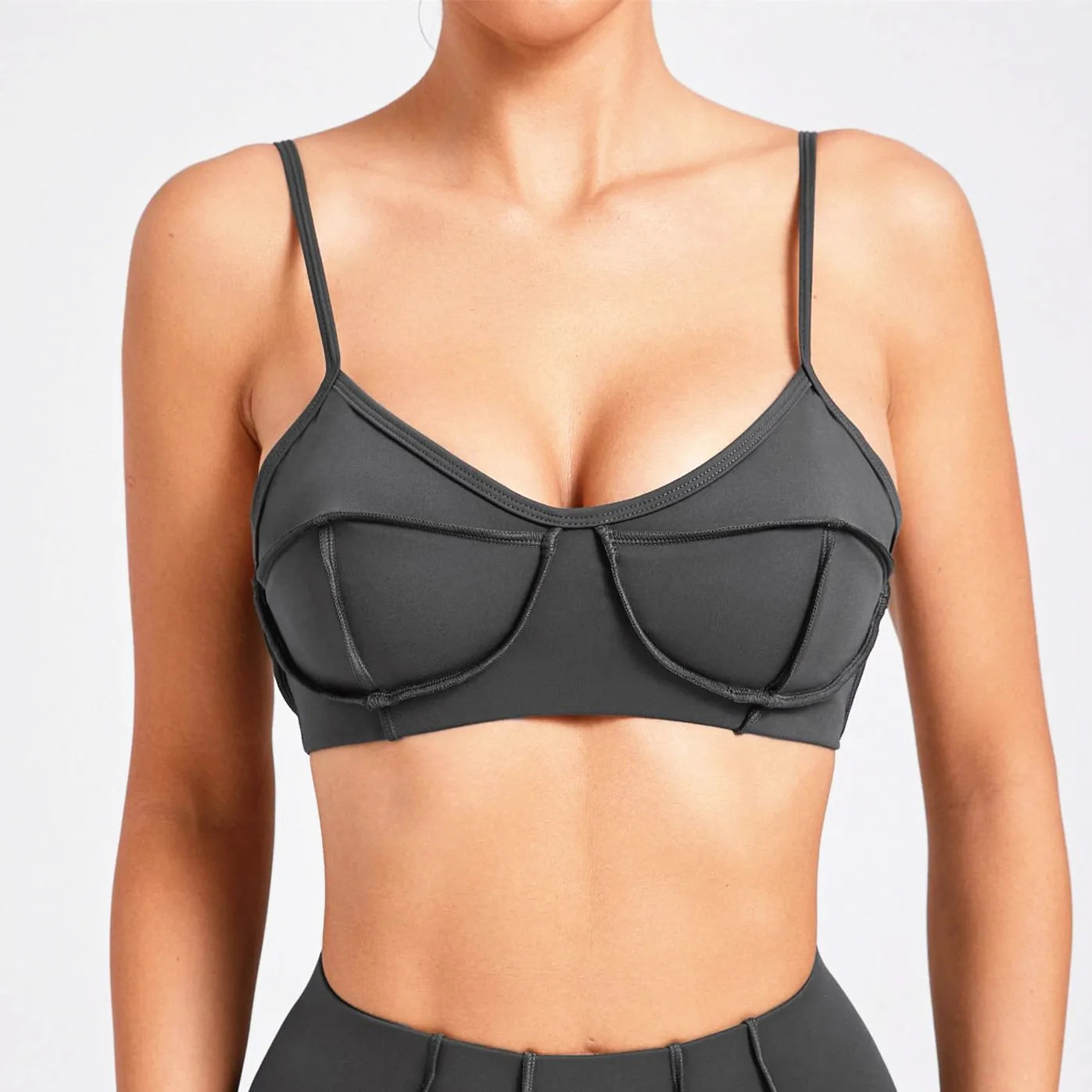 2025 Women Nude Straps Yoga Sets Squat Proof Sports Bra Workout High Waist Leggings Fitness Pant Female Active Wear Suits Zen fit plus