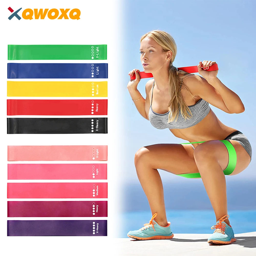 5Pcs Resistance Band Set for Men and Women 5 Elastic Bands with Different Resistance Levels for Long Workouts In The Home & Gym Zen fit plus