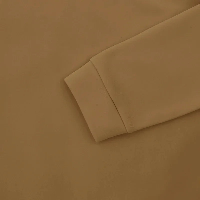 American autumn and winter heavy fleece long-sleeved men's sweater half zipper loose stand-up collar pullover men's sweater - Zen Fit Plus