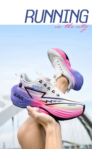 2025 New Men's Running Shoes Cushioning Carbon Plate Racing Marathon Athletic Shoes Comfortable Non-slip Sports Tennis Shoes - Zen Fit Plus