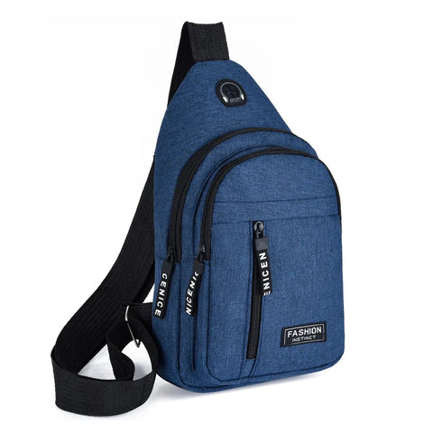 Chest Bags Men's One Shoulder Crossbody Bag Large Capacity Outdoor Sports Leisure Fashion Small Shoulder Bag Backpack Men's Zen fit plus