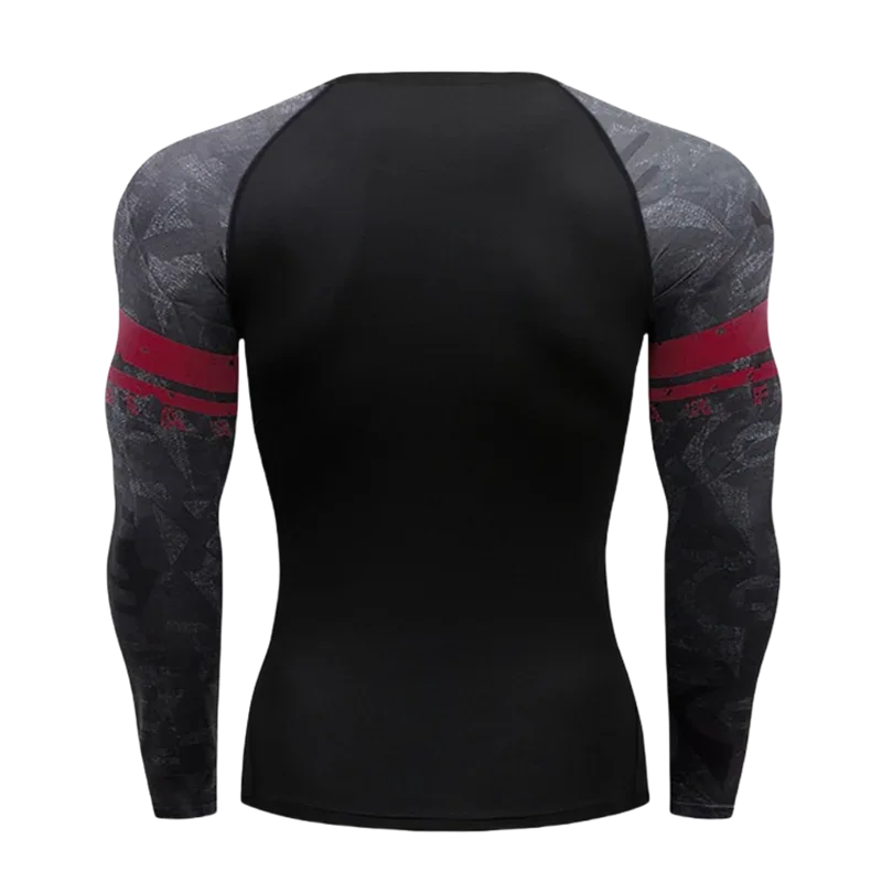 Gym Compression Dry Fit Men's Long Sleeves Fitness T-shirt Spring And Autumn Outdoor Sports Running Tees Sportswear Tops T-shirt - Zen Fit Plus