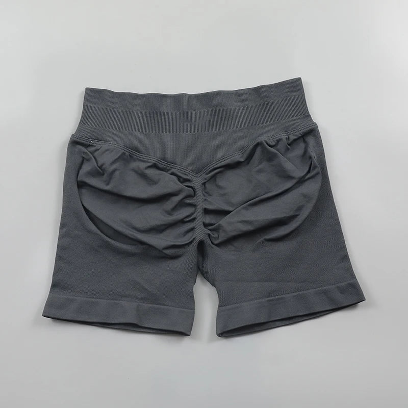 Impact Shorts Low Ribbed Waist Band Yoga Shorts Seamless Scrunch Bum Workout Gym Shorts Booty Hight Stretch Running Shorts Zen fit plus
