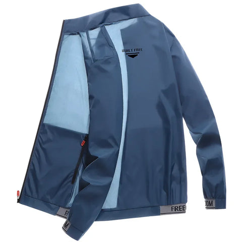 Men's sun protection clothes for summer ultra-thin breathable ice silk trendy fashion UV resistant air conditioning jacket jacke - Zen Fit Plus