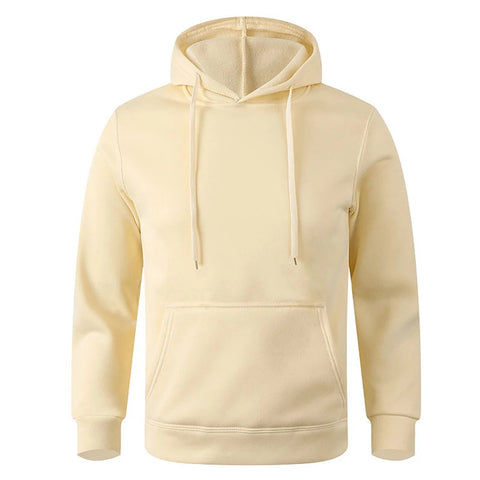 Men's and Women's Warm Sweatshirt Casual Solid Color Streetwear Pullovers Sport Fitness Pocket Hoodies Multi Color Zen fit plus