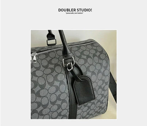 PU Leather Gym Bag Travel Totes Duffle Women Sports Fitness Business Casual Luggage Handbag Outdoor Shoulder Weekend Bag for Man - Zen Fit Plus