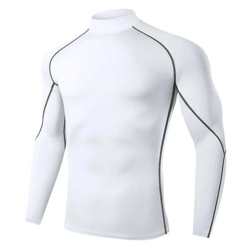 Men Running T shirt Quick Dry Bodybuilding Sport Shirt Long Sleeve Compression Top Fitness Tight Rashgard Gym T-Shirt Men - Zen Fit Plus