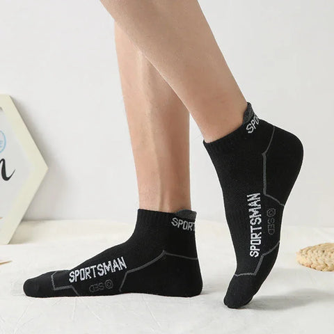 6 Pairs Socks Men's Short Socks Sweat Absorbent and Odorous Basketball Socks Running Sports Socks Breathable Mesh Men's Socks - Zen Fit Plus