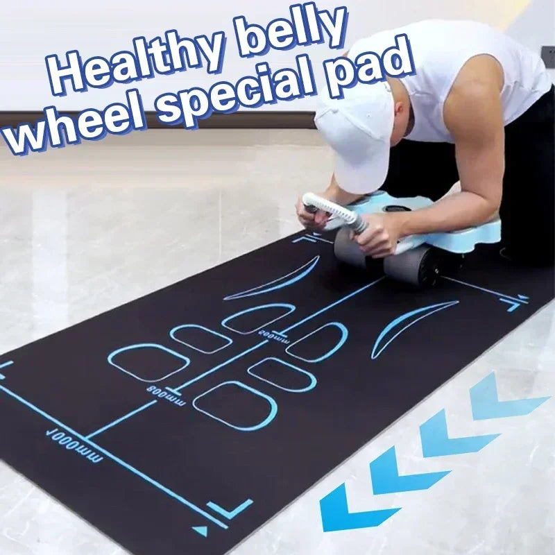 Yoga Mat For Abdominal Wheel Home Anti-slip Shock Absorber Mute Exercise Floor Mat Reusable Thickened Kneeling Mat 4mm Zen fit plus