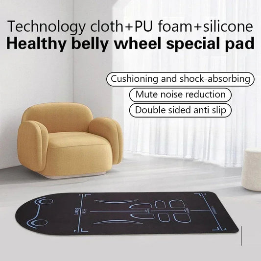 Yoga Mat For Abdominal Wheel Home Anti-slip Shock Absorber Mute Exercise Floor Mat Reusable Thickened Kneeling Mat 4mm Zen fit plus