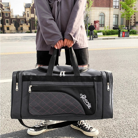 Oxford Dry Wet Separation Bags Large Capacity Portable Gym Bags Multifunctional Wear-resistant Side Zippers for Travel Swimming Zen fit plus