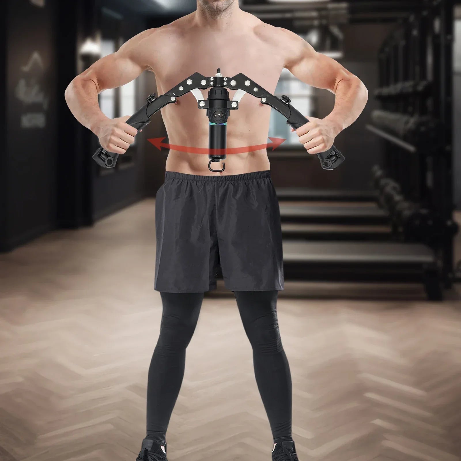 Hydraulic Power Twister Spin Button Arm Blaster Forearm Workout Equipment Adjustable 22-440lbs for Arms, Legs, Biceps, etc - Zen Fit Plus